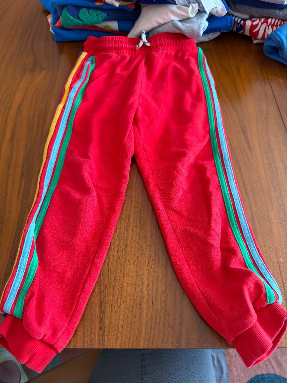 Mini Boden Boys Striped Joggers / 5-6